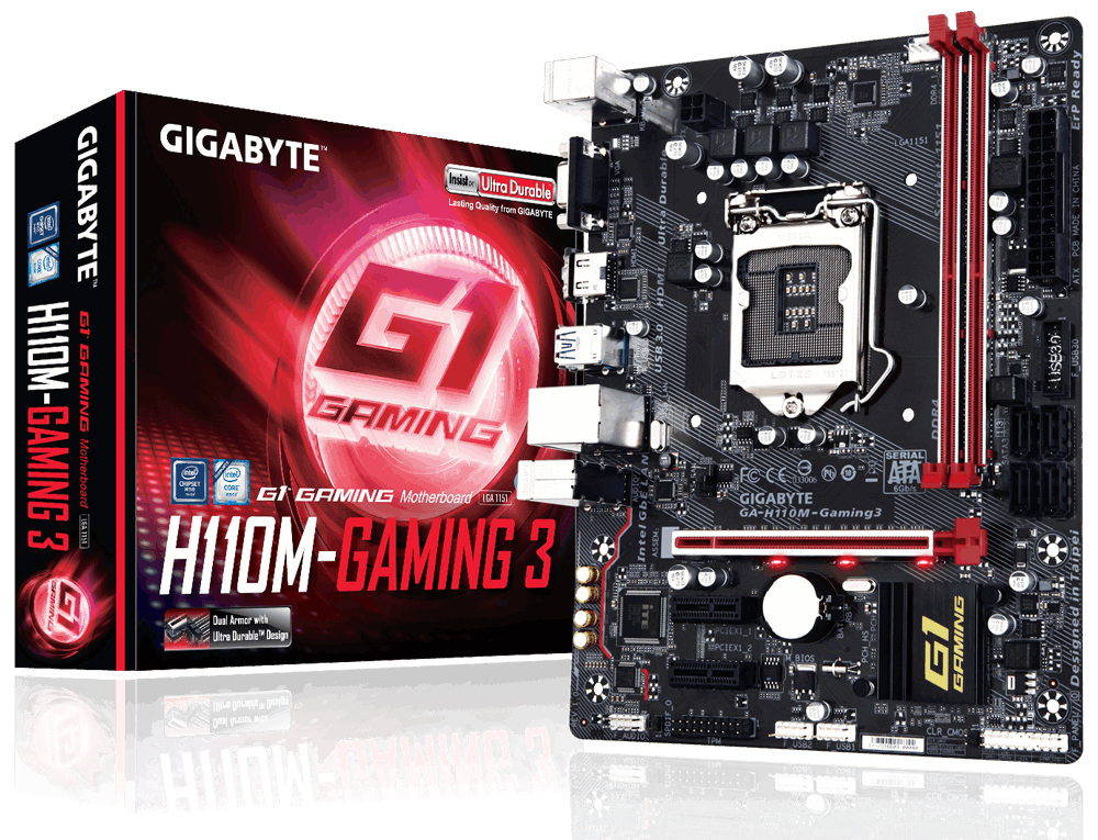GIGABYTE Gigabyte GA-H110M-Gaming 3 Intel H110 LGA1151 Micro ATX