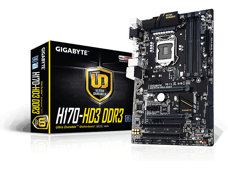 GIGABYTE Gigabyte GA-H170-HD3 DDR3 Intel H170 LGA1151 ATX placa base