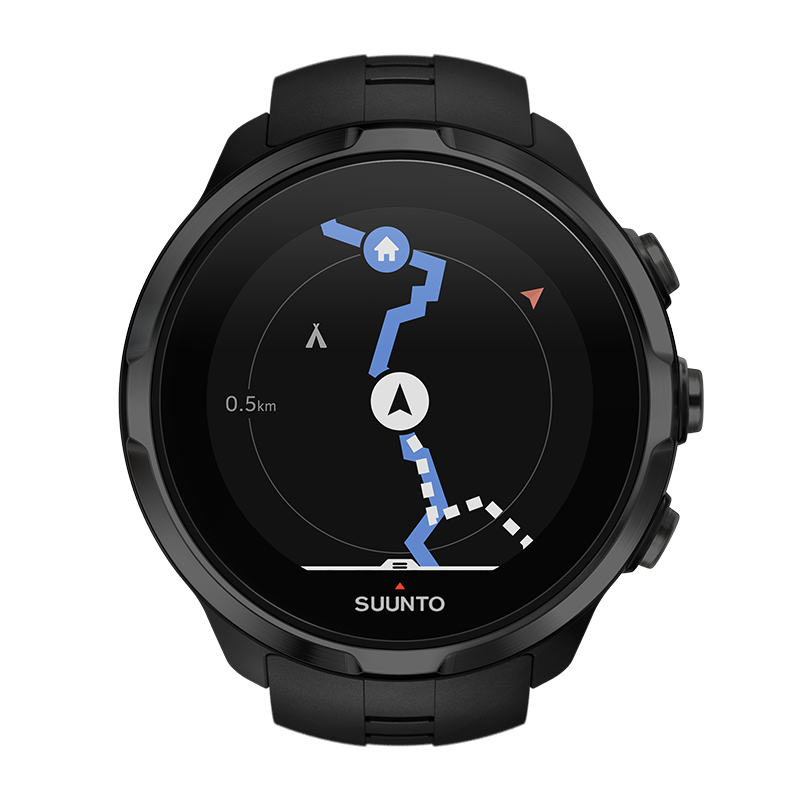 Reloj deportivo - Suunto Spartan Sport Wrist HR All Black, Negro, Táctil, Sensor de frecuencia cardiaca