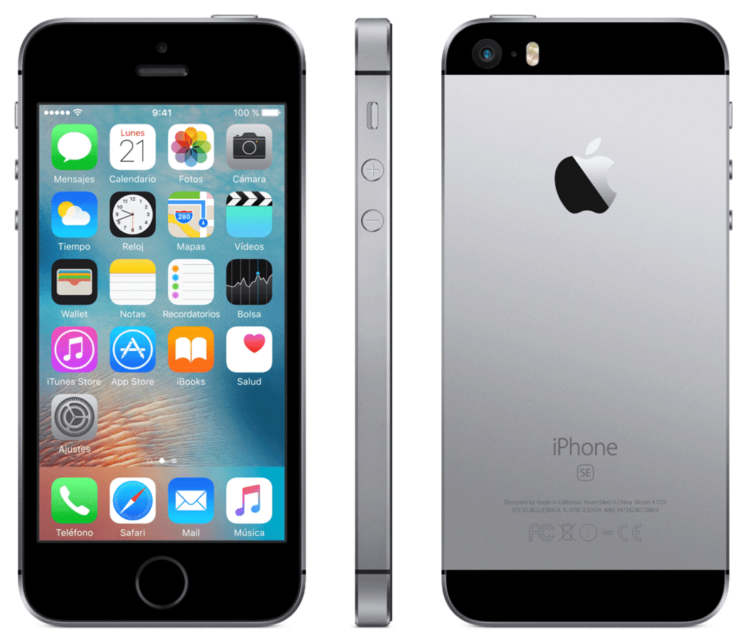 Apple iPhone SE, 128 GB, Red 4G, Pantalla retina de 4 pulgadas, Gris espacial