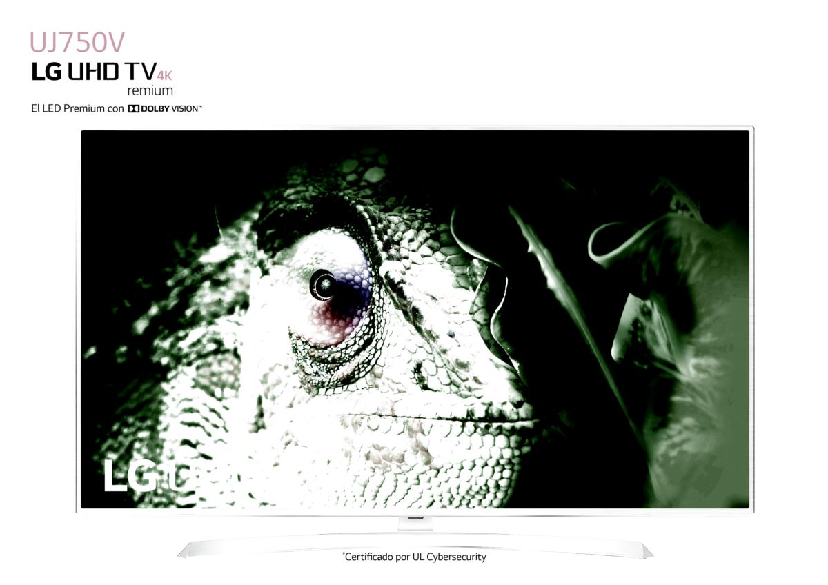 TV LED 43" - LG 43UJ750V.AEU, Ultra HD 4K IPS, HDR Dolby Vision, Smart TV, WebOS 3.5