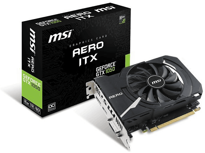 Tarjeta Gráfica | MSI GeForce GTX 1050 AERO ITX OC 2GB GDDR5