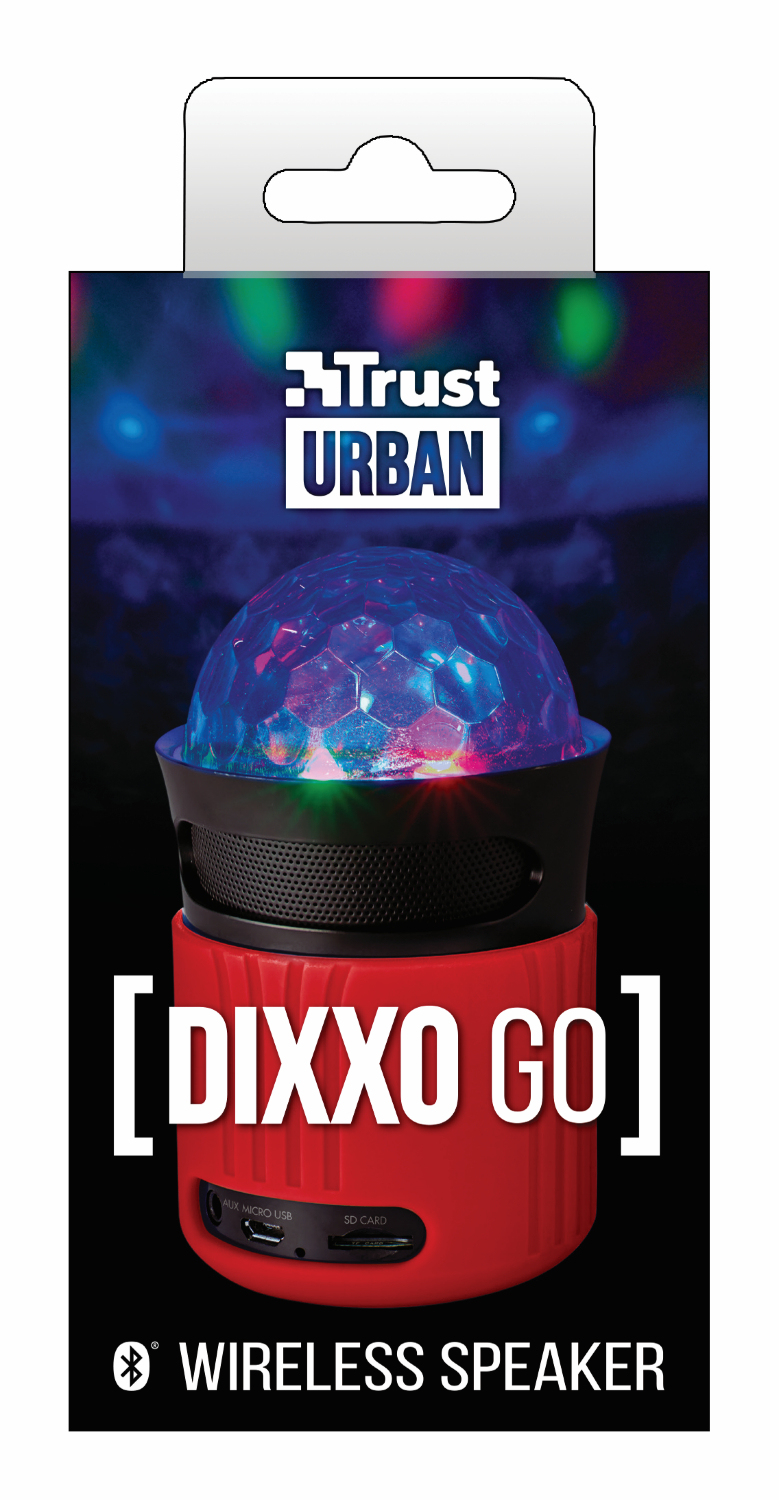 DEMO GOODS Urban 21346 Dıxxo Wıfı Bluetooth Speaker Parti Işığı Kırmızı