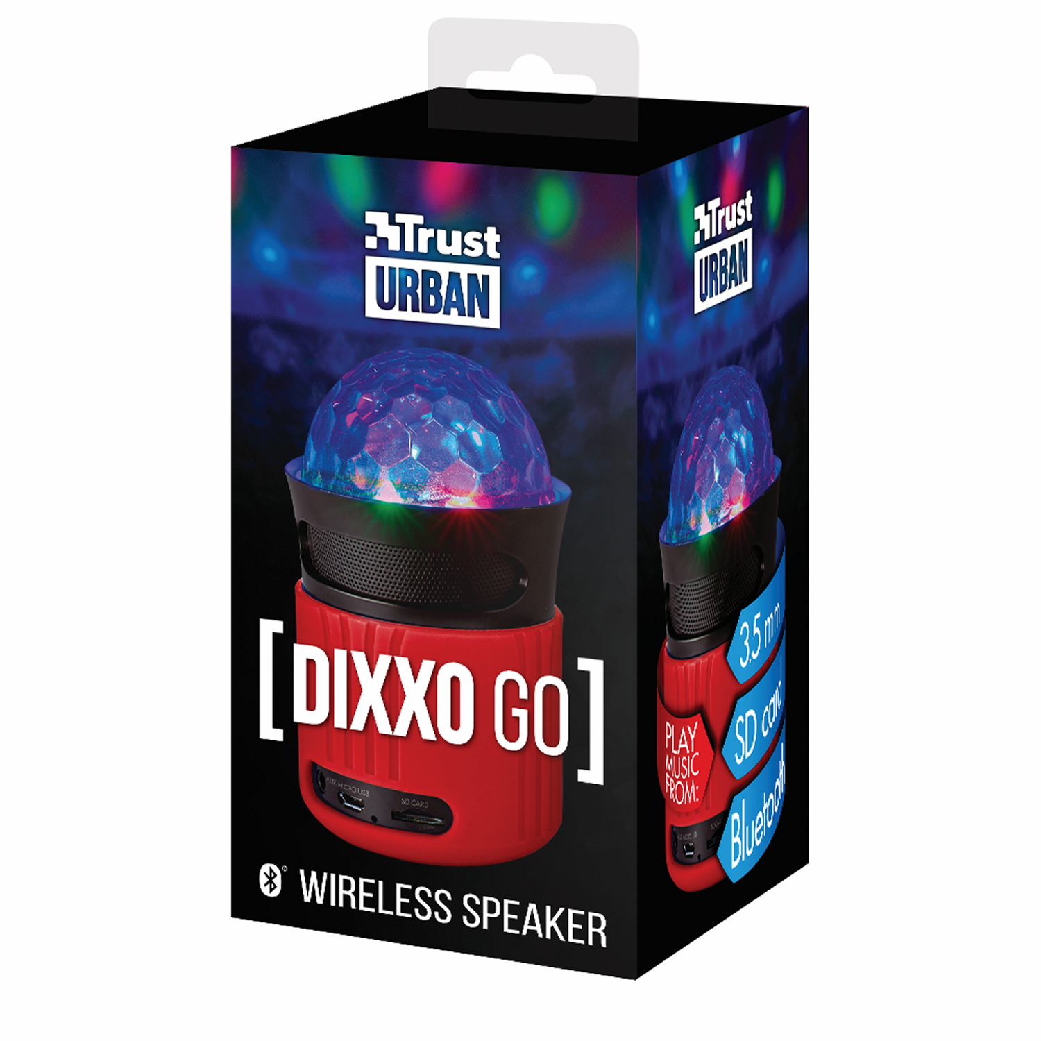 DEMO GOODS Urban 21346 Dıxxo Wıfı Bluetooth Speaker Parti Işığı Kırmızı