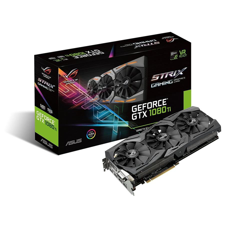 Tarjeta Gráfica - ASUS GeForce ROG Strix Gaming GTX 1080Ti 11GB GDDR5