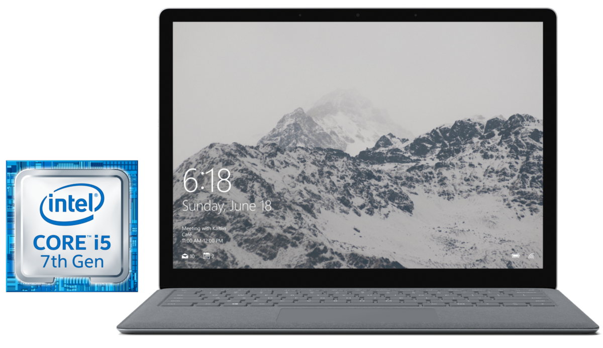 Portátil - Microsoft Surface laptop, 13.5", i5-7200U, RAM 4GB, 128GB SSD, Windows 10 S
