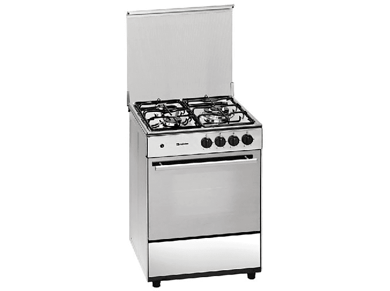 Cocina - Meireles G603X NAT, Encimera de gas natural 3 fuegos, Horno a gas, Acero Inoxidable