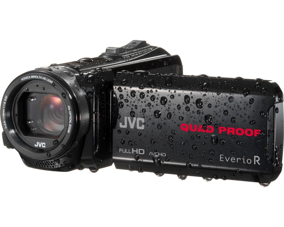 Videocámara acuática - JVC GZ-R435BEU Everio R Quad Proof, Full HD, Sumergible 5 metros, Negro