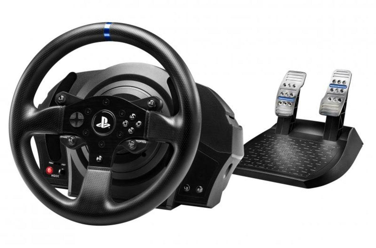 Volante Thrustmaster T300 rs ps4 ps3 pc t300rs de carreras y pedales force feedback realsimulator funciona con juegos ps5 ps3ps4ps5pc ps3ps4 4160604