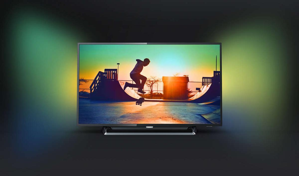 TV LED 50" - Philips 50PUS6262/12, Ultra HD 4K, HDR Plus, Ambilight 2 Lados, Smart TV, Negro