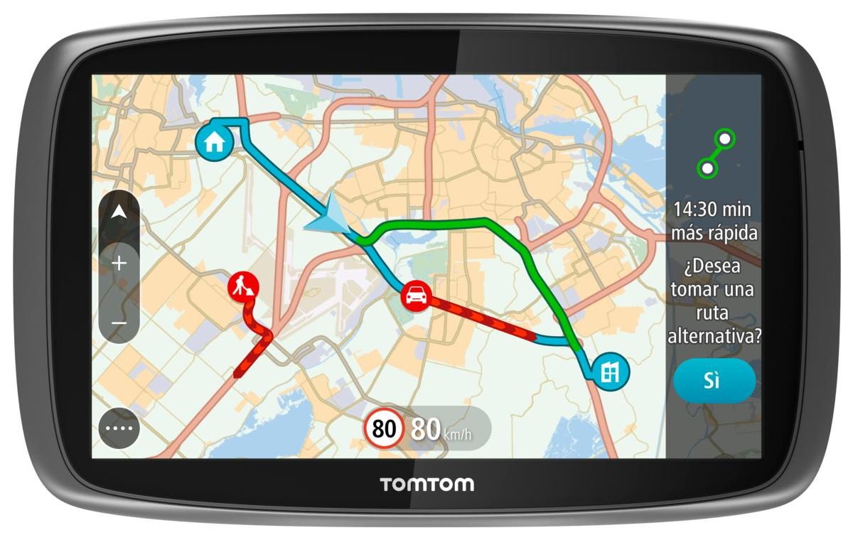 GPS - Tom Tom GO 600, 6", Europa, 2 horas, Bluetooth