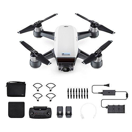 Mini Dron - DJI SPARK Fly More Combo, 12 Mpx, WiFi, 16 minutos, 20Km/h, gran angular F/2.6, Blanco