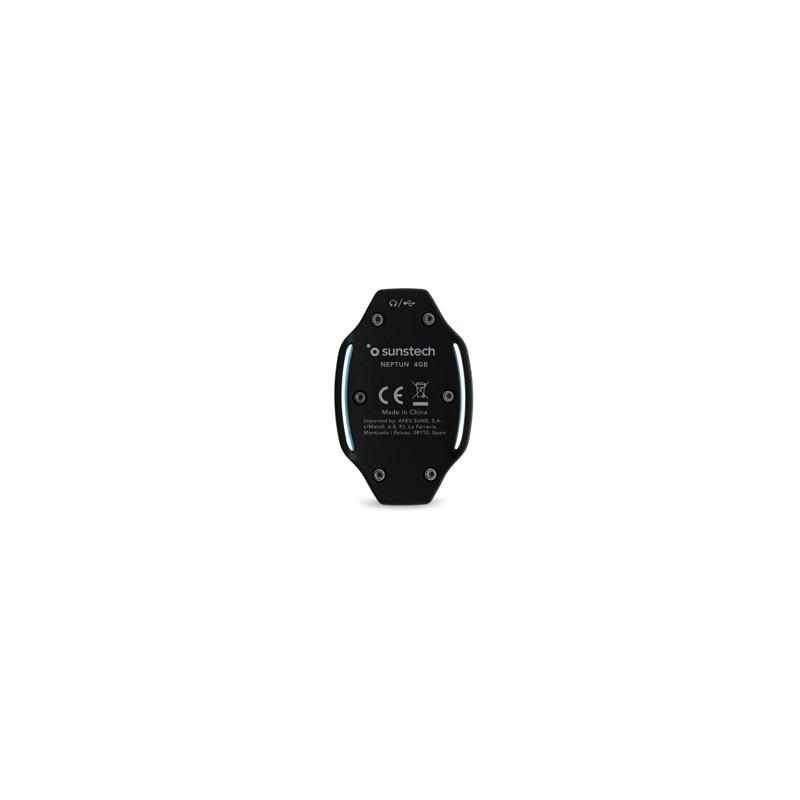Reproductor MP3 - Sunstech Neptun, Acuático, 4GB, 15h Autonomía, Azul