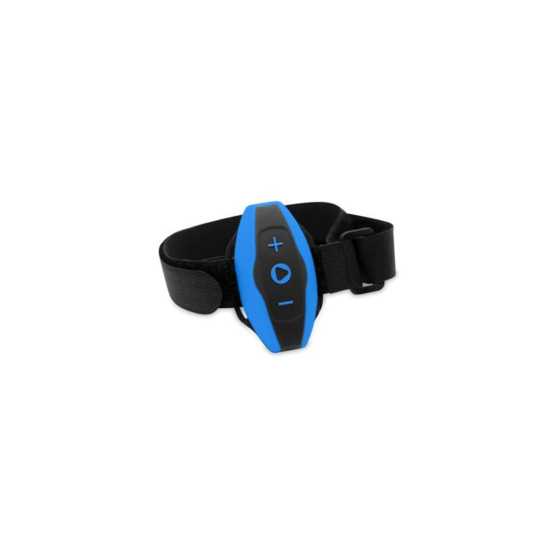 Reproductor MP3 - Sunstech Neptun, Acuático, 4GB, 15h Autonomía, Azul