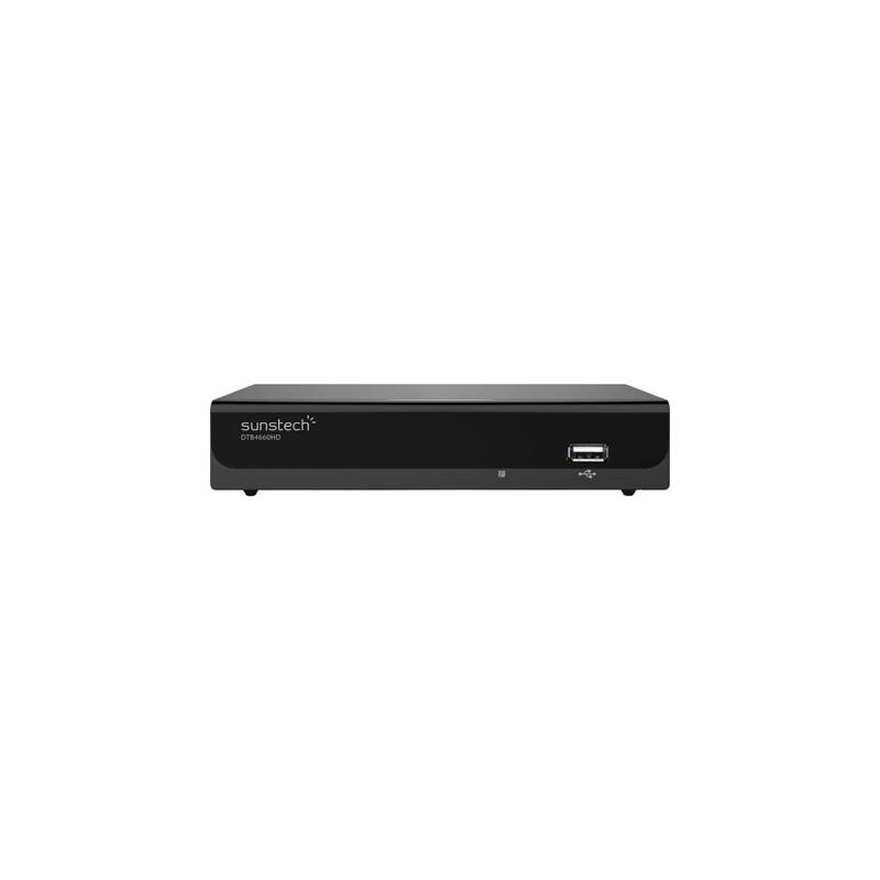 Sintonizador TDT - Sunstech DTB 4660, Alta Definición, USB grabador
