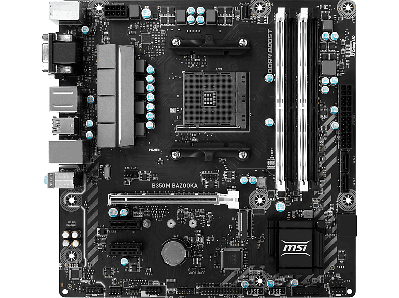 Placa base | MSI B350M BAZOOKA AMD B350 Socket AM4 Micro ATX