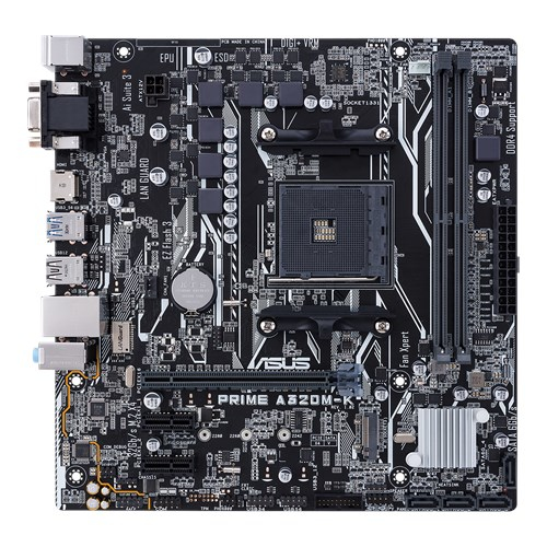 ASUS MB PRIME A320M-K AMD A320 Socket AM4 Micro ATX placa base
