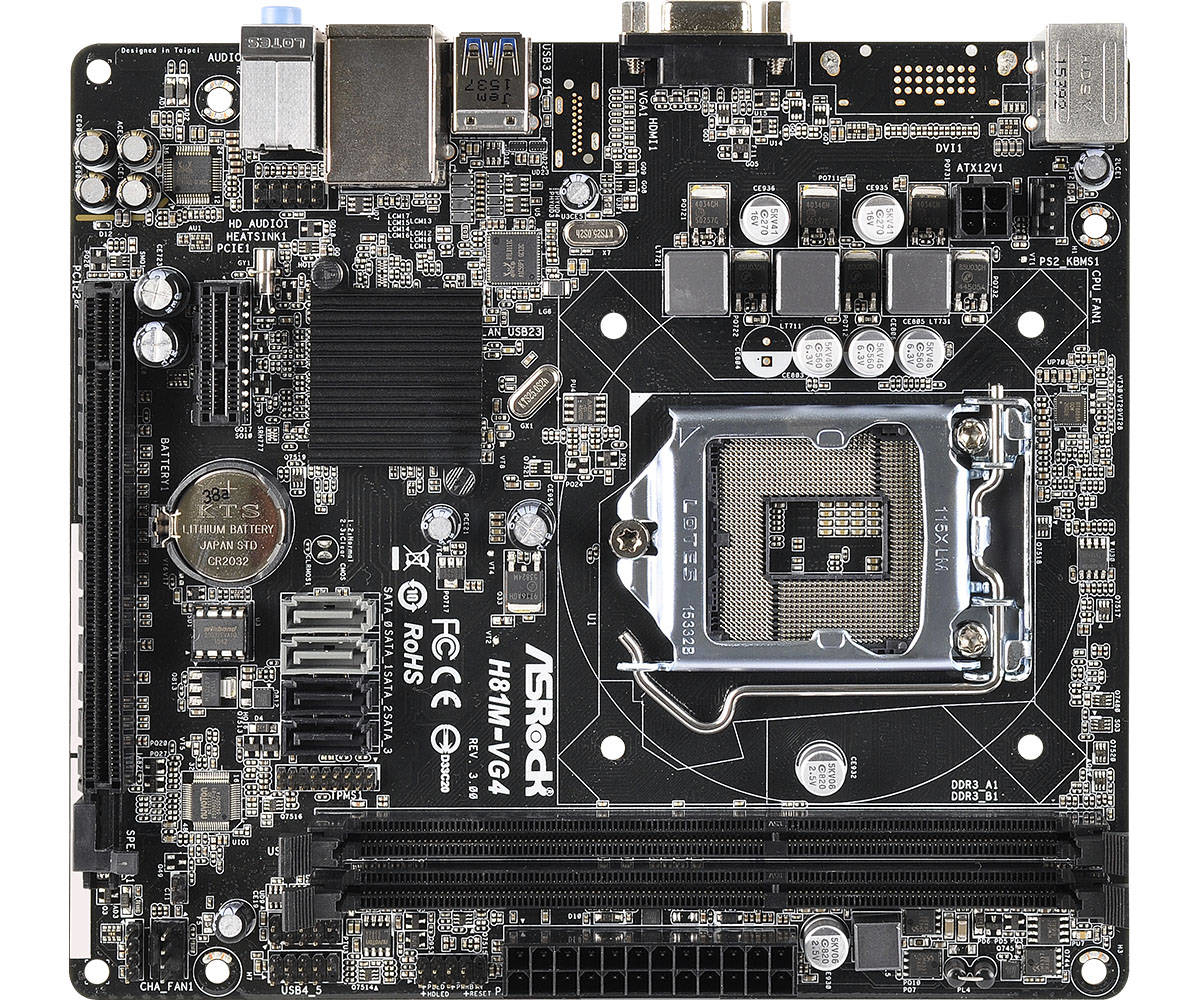 Asrock H81M-VG4 R3.0 Intel H81 Socket H3 (LGA 1150) Micro ATX placa base