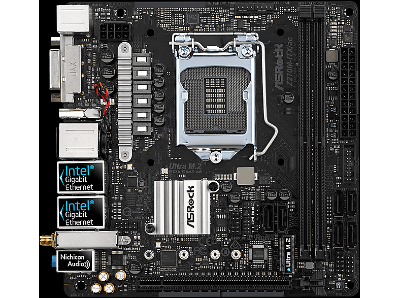 Asrock Z270M-ITX/ac Intel Z270 LGA 1151 (Socket H4) Mini ITX placa base