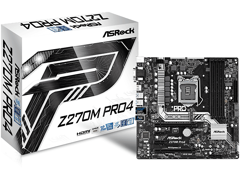 Asrock Z270M Pro4 Intel Z270 LGA 1151 (Socket H4) Micro ATX placa base