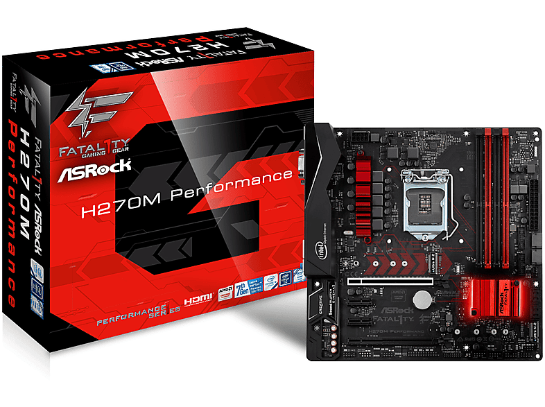 Asrock Fatal1ty H270M Performance Intel H270 LGA 1151 (Socket H4) Micro ATX placa base