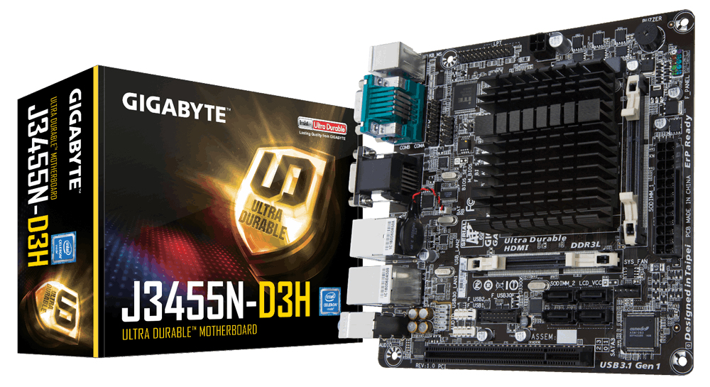 Gigabyte GA-J3455N-D3H (rev. 1.0) Mini ITX placa base