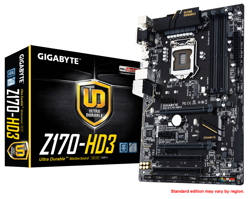 Gigabyte GA-Z170-HD3 Intel Z170 ATX placa base
