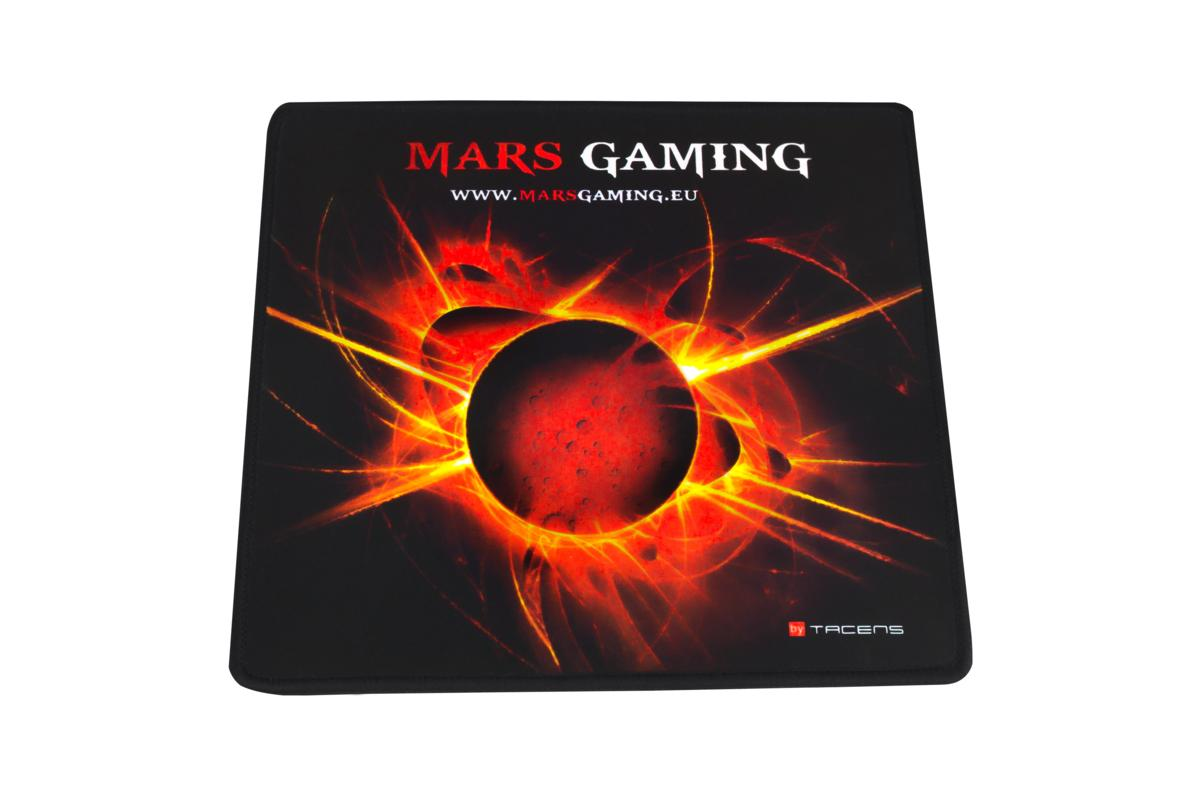 Alfombrilla Tacens Mars gaming mmp0 de alta con cualquier base caucho natural comodidad universal 20 x 22 cm color negro y rojo