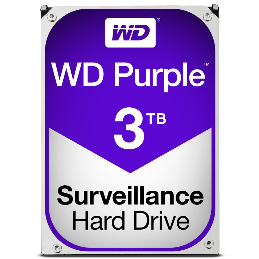 Disco duro de 3TB - Western Digital Purple, Serial ATA III