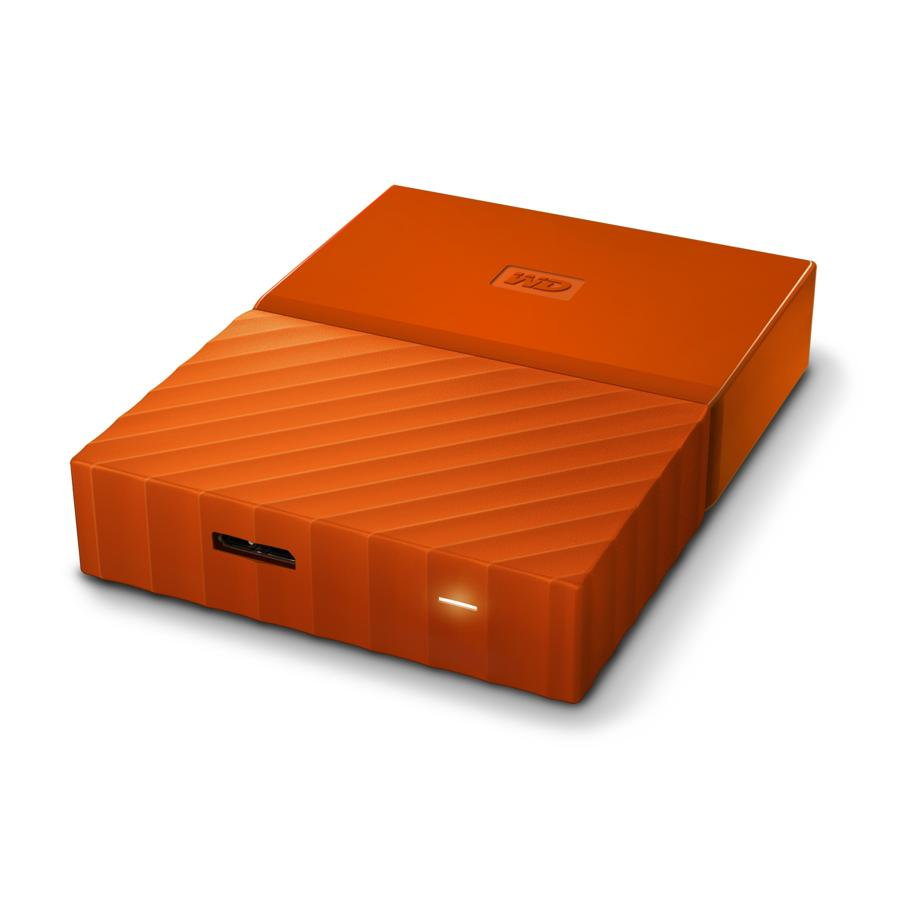 Disco duro externo 3 TB - WD My Passport, Portátil, HDD, USB 3.0, Para Windows y Mac, 2.5", Naranja
