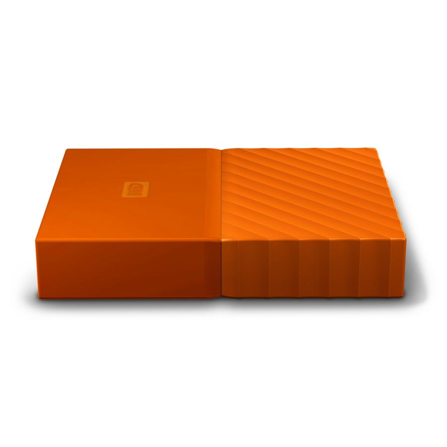 Disco duro externo 3 TB - WD My Passport, Portátil, HDD, USB 3.0, Para Windows y Mac, 2.5", Naranja