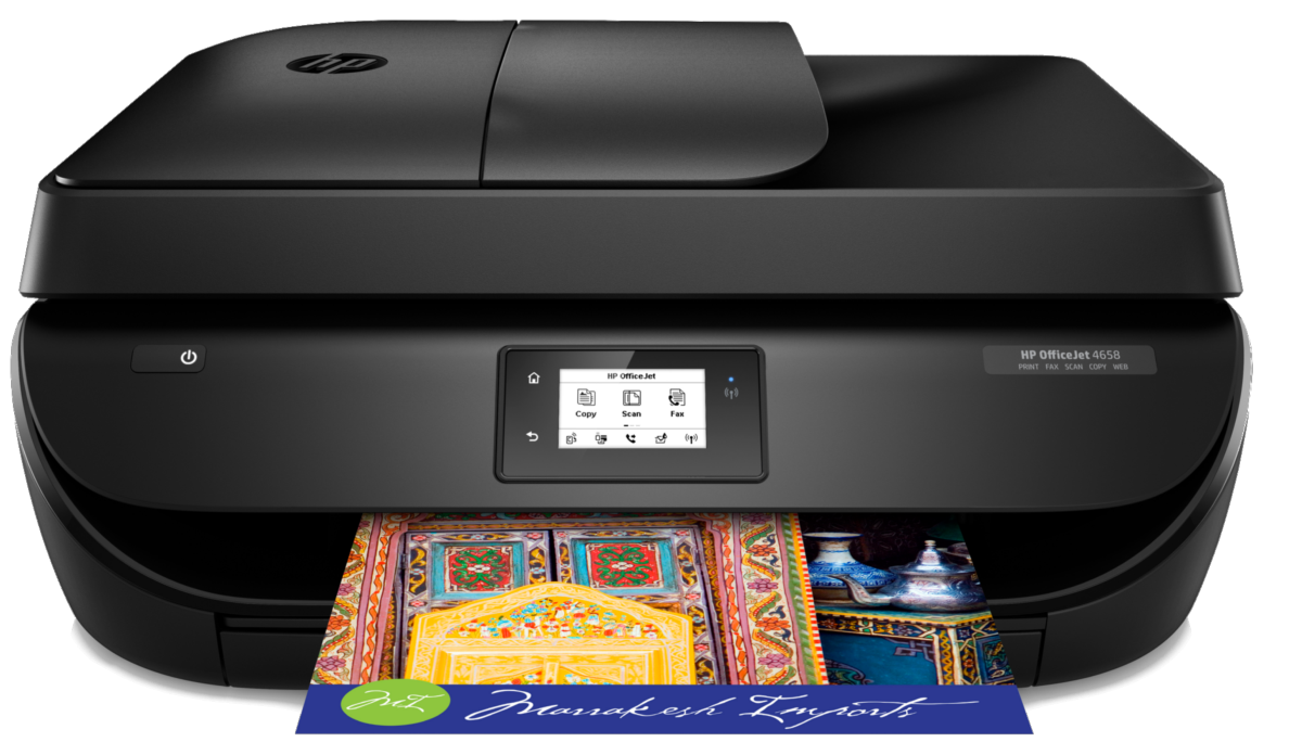 Impresora multifunción - HP OfficeJet 4658, WiFi, ePrint, Negro