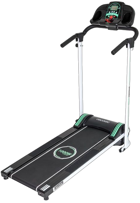 Cinta de correr - Cecotec Runfitstep, Velocidad 10 Km/h, Potencia 1,34 CV, Peso Máx 120 kg, Plegable horizontal, Negro