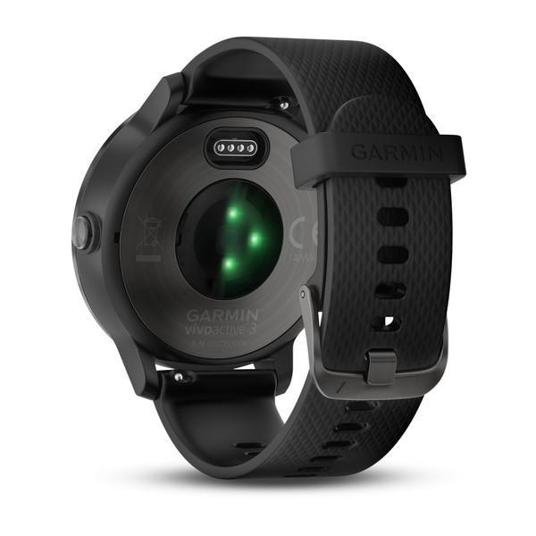 Reloj deportivo - Garmin VívoActive 3, Negro, Pantalla táctil, Bluetooth