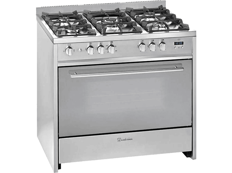 Cocina - Meireles G 910 X, Encimera de gas natural, Inox, 5 Quemadores, Horno 114L, Clase A