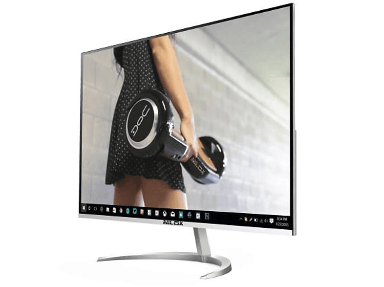 Nilox NXMMIPS320003 32" Full HD LED Plata pantalla para PC