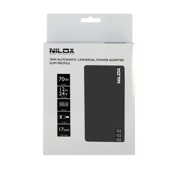 Nilox 10NXUA0070001 Interior 70W Negro adaptador e inversor de corriente