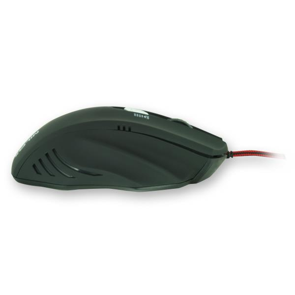 Ratón gaming - Nilox MG-10 USB Óptico 2400DPI Ambidextro Negro