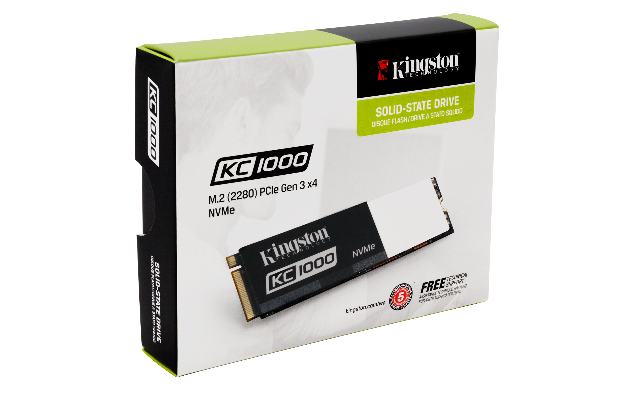 KINGSTON 240GB KC1000 PCIE GEN3 X 4, NVME (M.2 2280)(2700/900MB/S) SKC1000/240G SSD