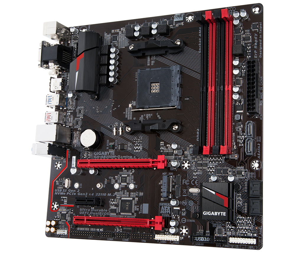 Gigabyte GA-AB350M-Gaming 3 AMD B350 Socket AM4 Micro ATX placa base