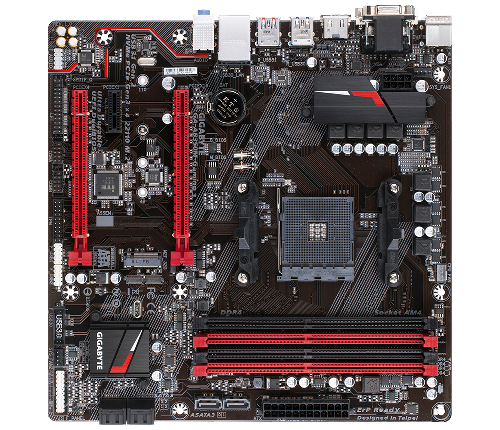 Gigabyte GA-AB350M-Gaming 3 AMD B350 Socket AM4 Micro ATX placa base