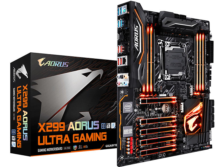 Gigabyte X299 AORUS Ultra Gaming Intel X299 LGA 2066 ATX placa base