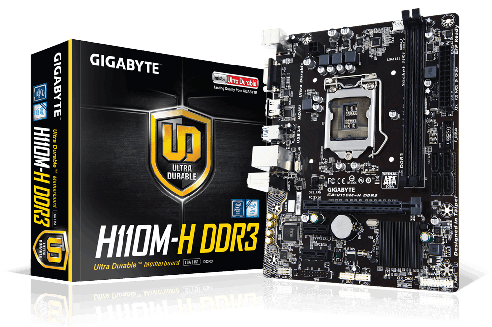 Gigabyte GA-H110M-H DDR3 Intel H110 LGA 1151 (Socket H4) Micro ATX placa base