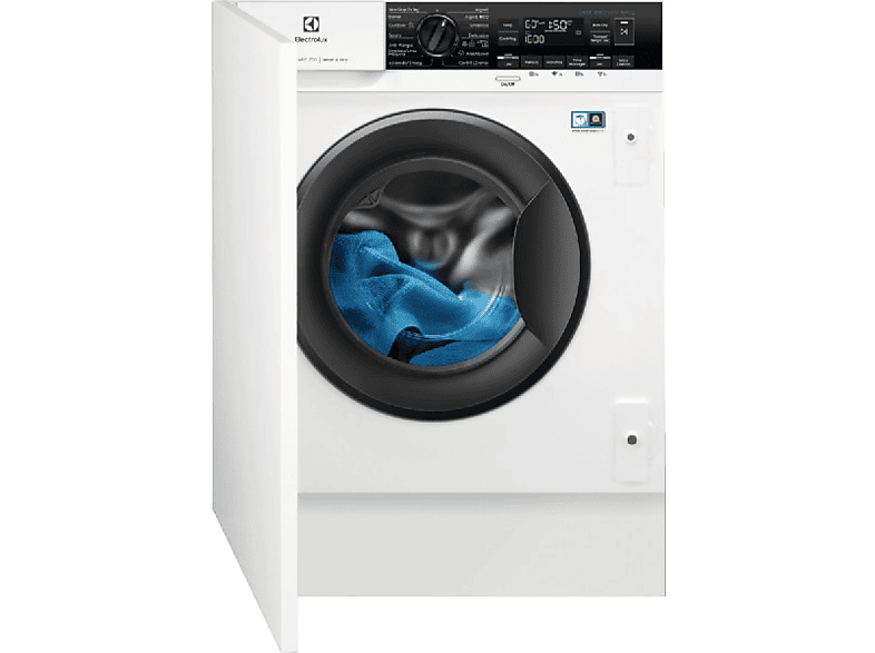 Lavadora secadora - Electrolux EW7W3866OF, Integrable, 8 kg, 4 kg secado, 1600 rpm, Clase A, Blanco