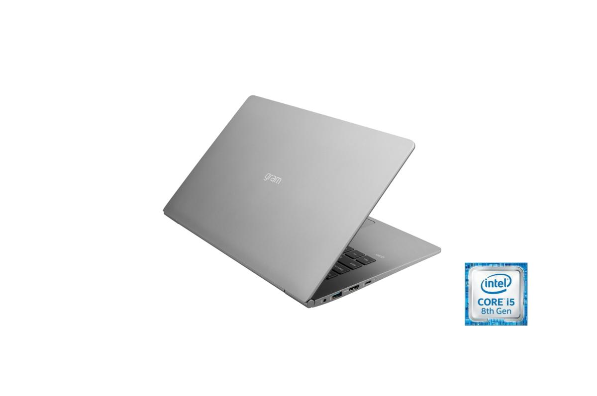 Portátil - Lg 14Z980-G.Ap52B, 14", I5-8250U,8 Gb Ram, 256 Gb Ssd, Windows 10  Pro, Plata Oscuro