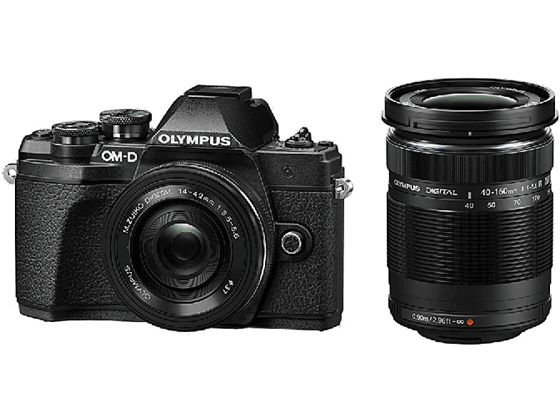 Olympus Omd Em10 mark iii 161 mp live mos negro cámara evil em10mark black doble zoom kit 1442ez 40150 mm mirrorless m10 mkiii blk 1442 ez+40150 16 43 100 6 400 1442mm