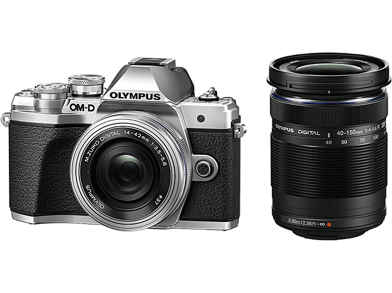 Cámara Evil - Olympus OM-D E-M10 Mark III, 14-42 mm, F3.5-5.6, Graba en 4K, Doble zoom