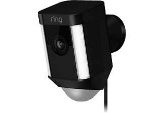 Cámara de vigilancia | Ring Spotlight Cam Visión HD, 110 dB, Negro, domótica