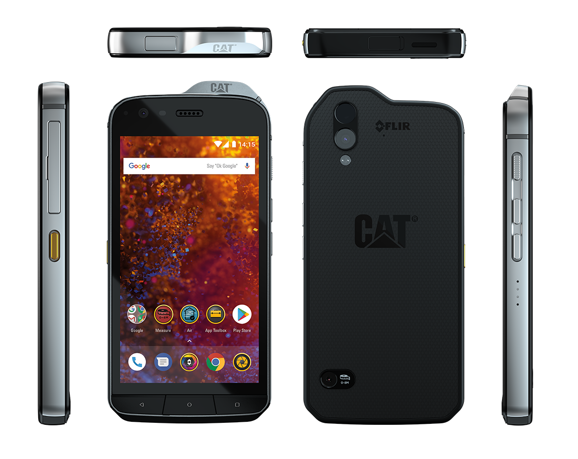 Móvil - Cat S61, Negro, 64 GB, 4 GB RAM, 5.2", Snapdragon 630, 4500 mAh, Android