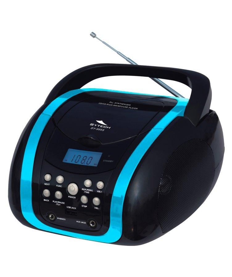 Radio CD - Sytech SY9955, Azul, USB